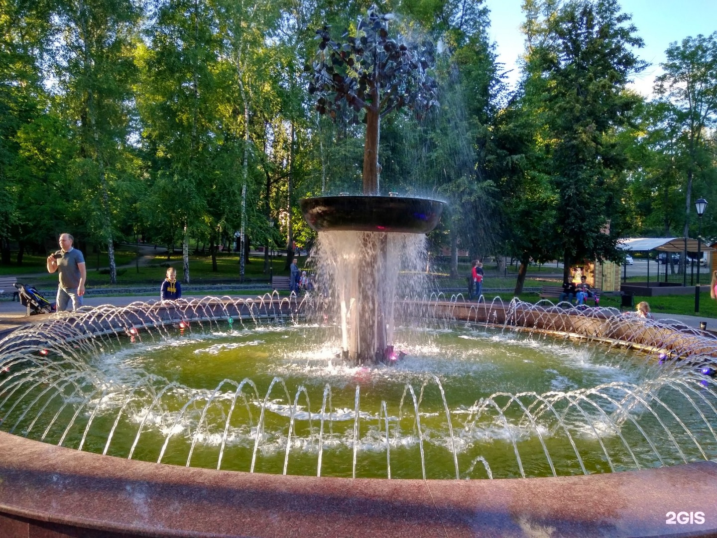 Парк Победы Липецк фонтан