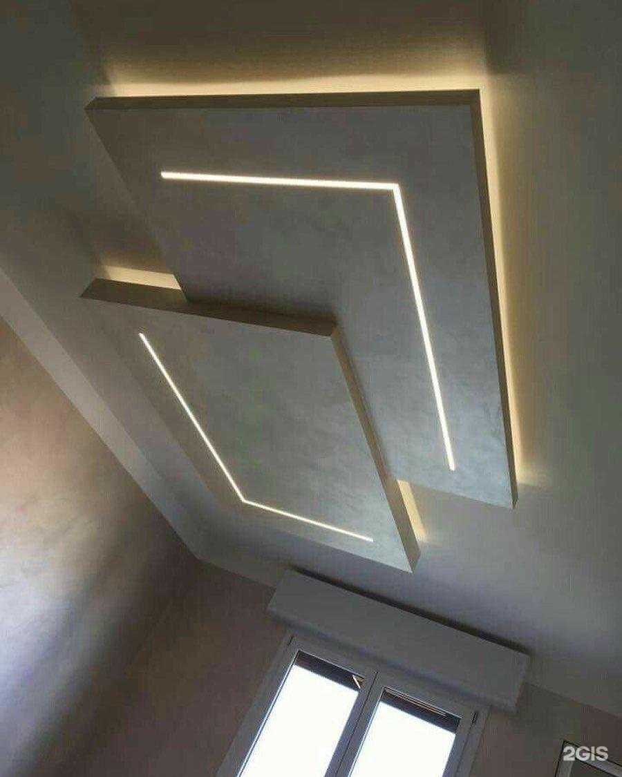 Гипсокартоновые потолки с подсветкой