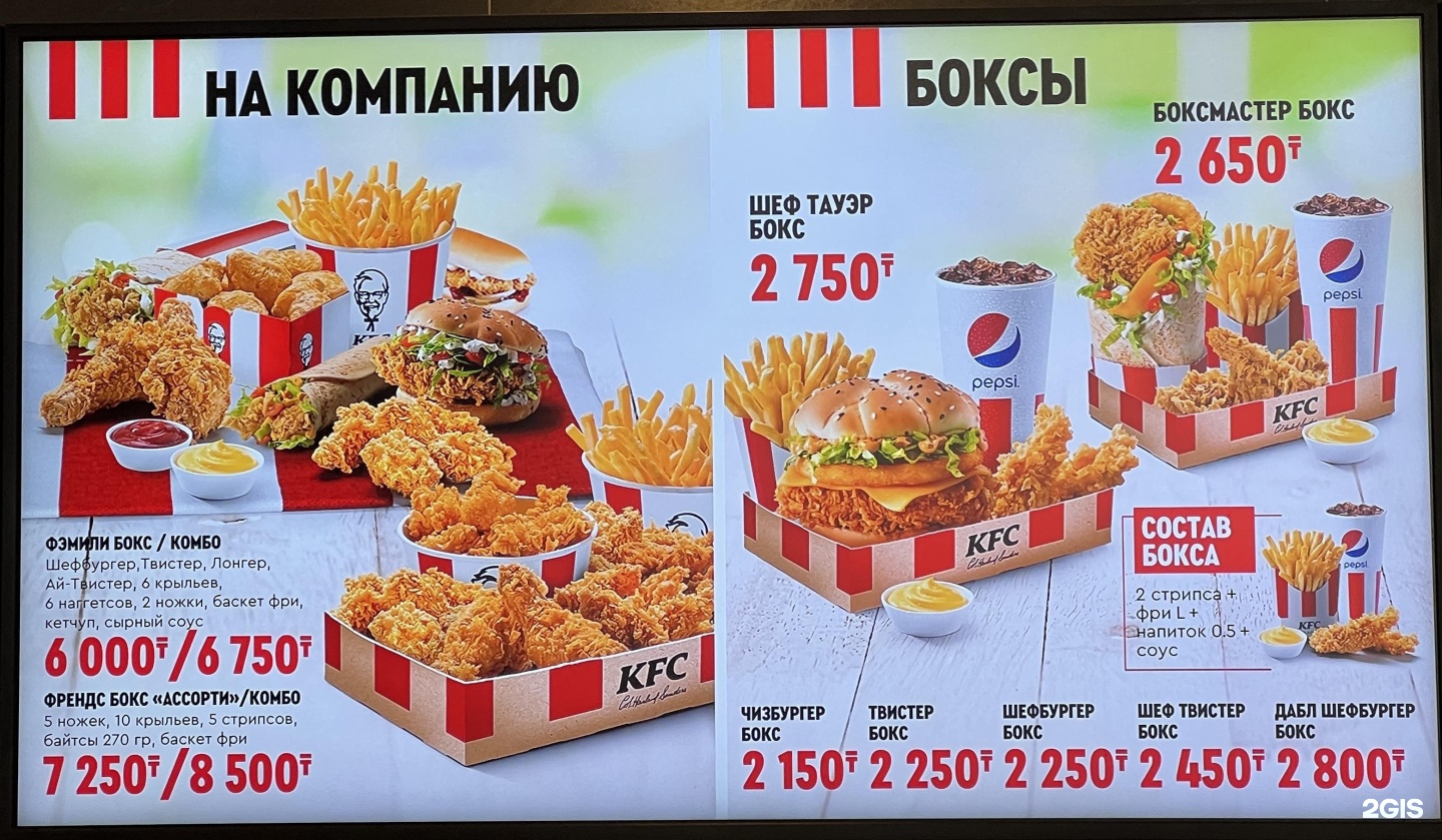 Kentucky fried chicken сети быстрого питания