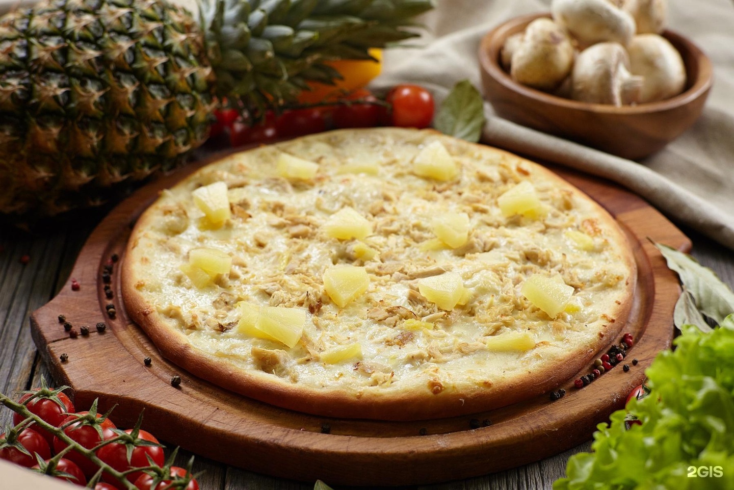 фото гавайская пицца с ананасами и курицей фото 113