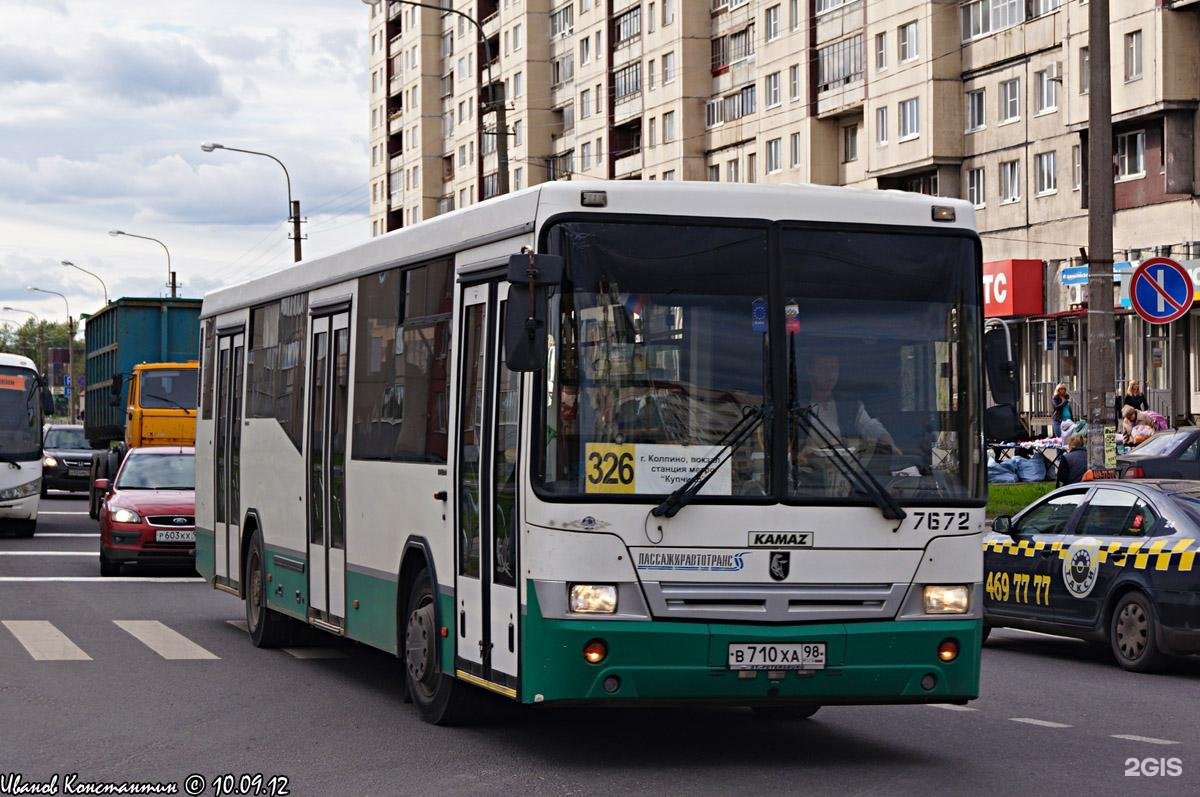 326 автобус на карте
