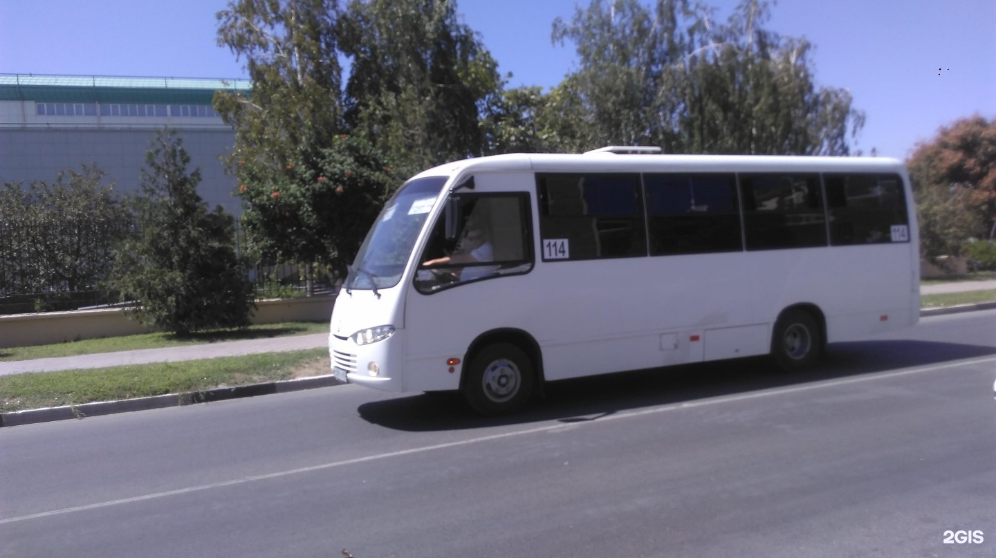 Схема движения автобуса 114 в анапе